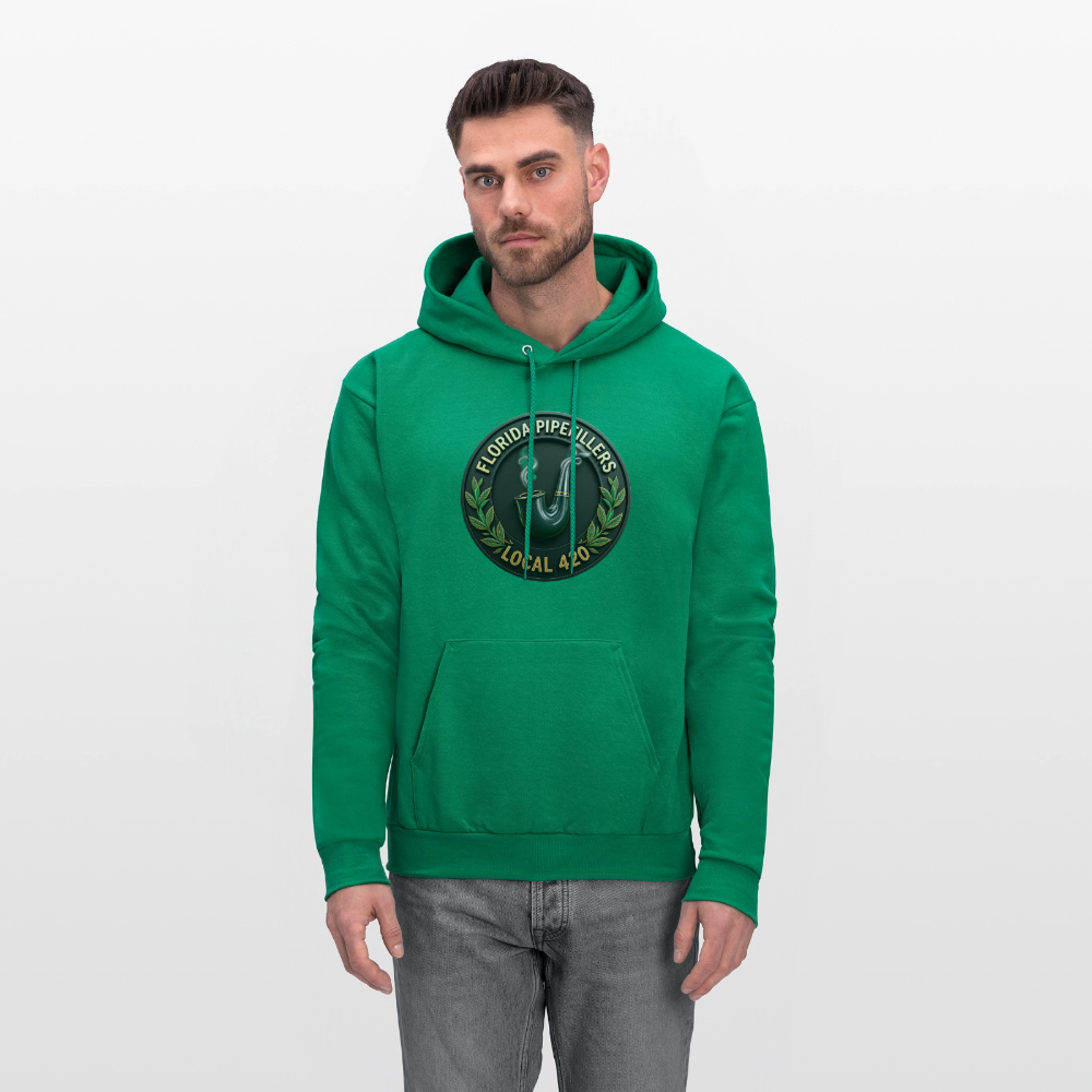 FLORIDA PIPEFILLERS LOCAL 420 F/B DESIGN Men's Hoodie - kelly green