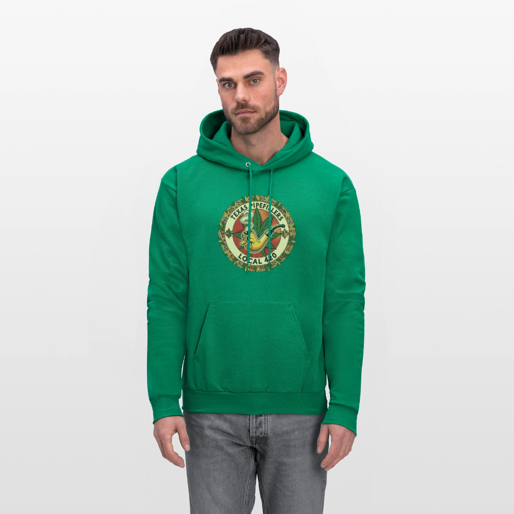 TEXAS PIPEFILLERS LOCAL 420 Men's Hoodie - kelly green