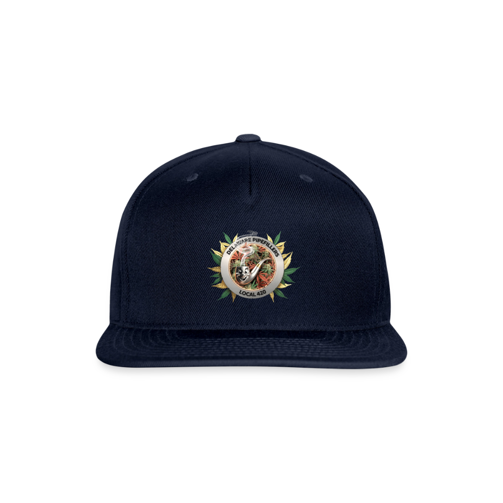 DELAWARE PIPEFILLERS LOCAL 420 Yupong Snapback Baseball Cap - navy