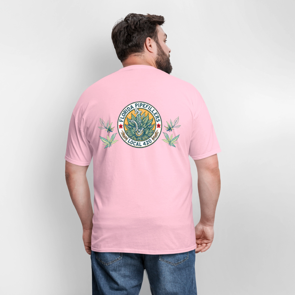 FLORIDA PIPEFILLERS LOCAL 420 F/B DESIGN Men's T-Shirt - pink