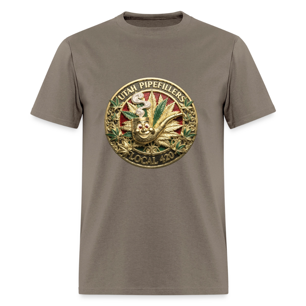 UTAH PIPEFILLERS LOCAL 420 Men's T-Shirt - safari