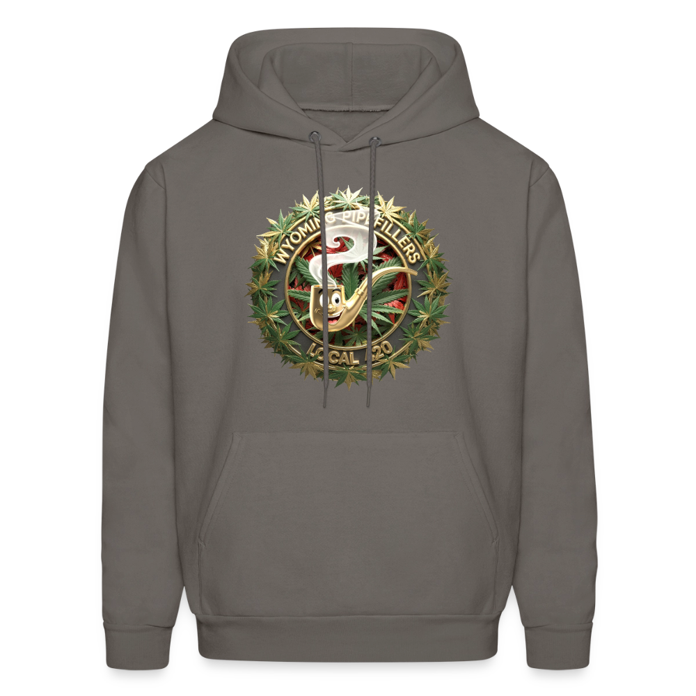 WYOMING PIPEFILLERS LOCAL 420 F/B DESIGN Men's Hoodie - asphalt gray