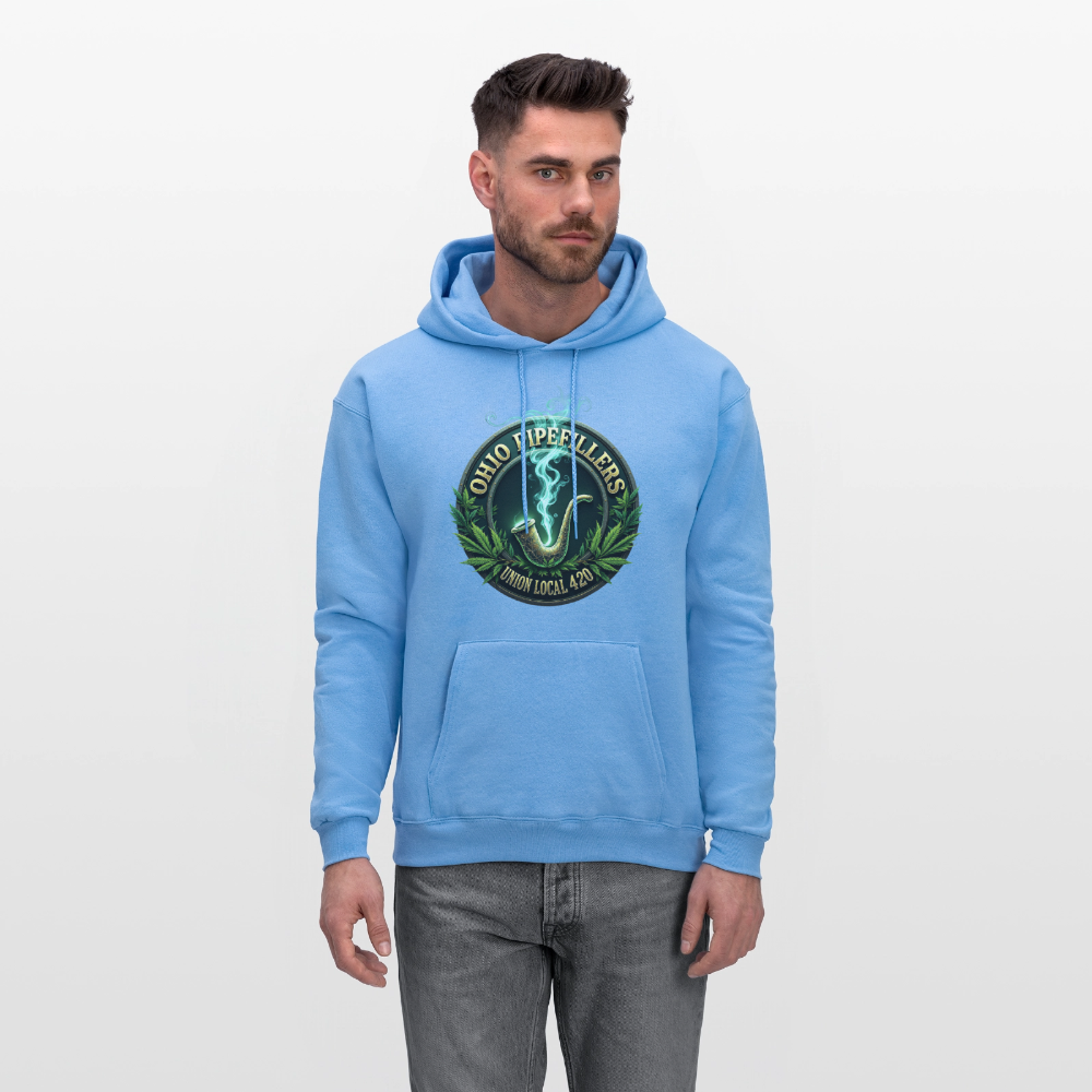 OHIO PIPEFILLERS UNION LOCAL 420 Men's Hoodie - carolina blue