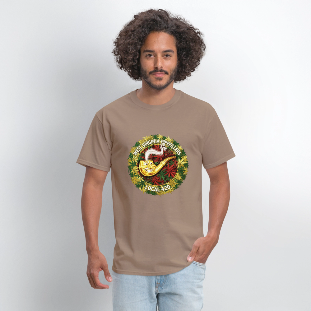 WEST VIRGINIA PIPIEFILLERS LOCAL 420 Men's T-Shirt - safari
