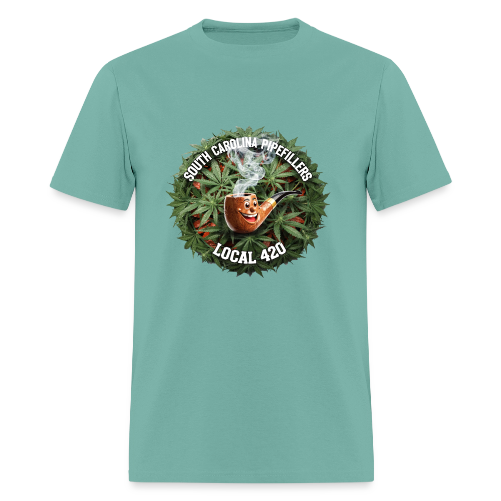 SOUTH CAROLINA PIPEFILLERS LOCAL 420 Men's T-Shirt - aquatic