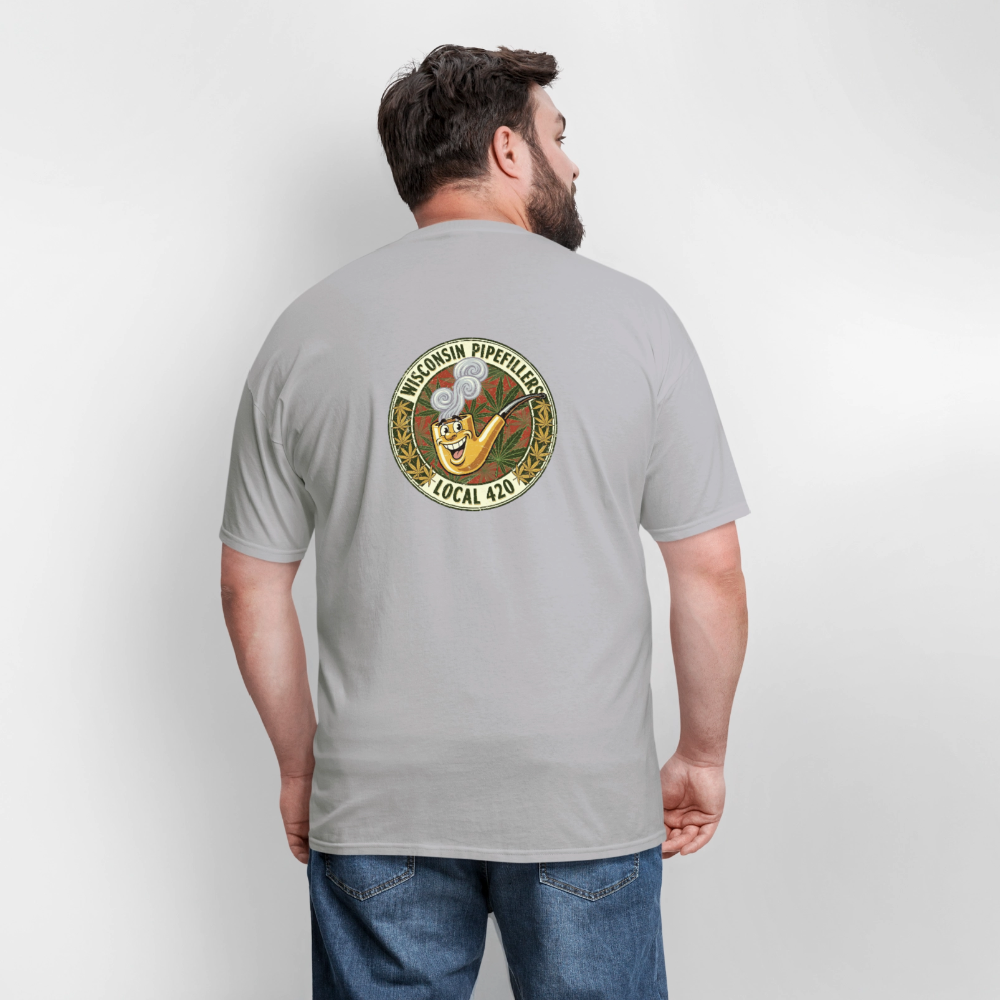 WISCONSIN PIPEFILLERS LOCL 420 F/B DESIGN Men's T-Shirt - rock