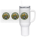 NEW JERSEY PIPEFILLERS LOCAL 420 Union 40oz Travel Tumbler - white