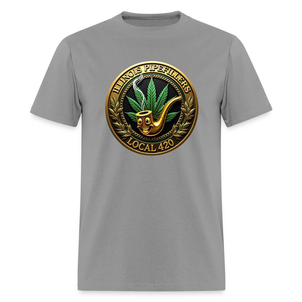 ILLINOIS PIPEFILLERS LOCAL 420 F/B DESIGN Men's T-Shirt - rock