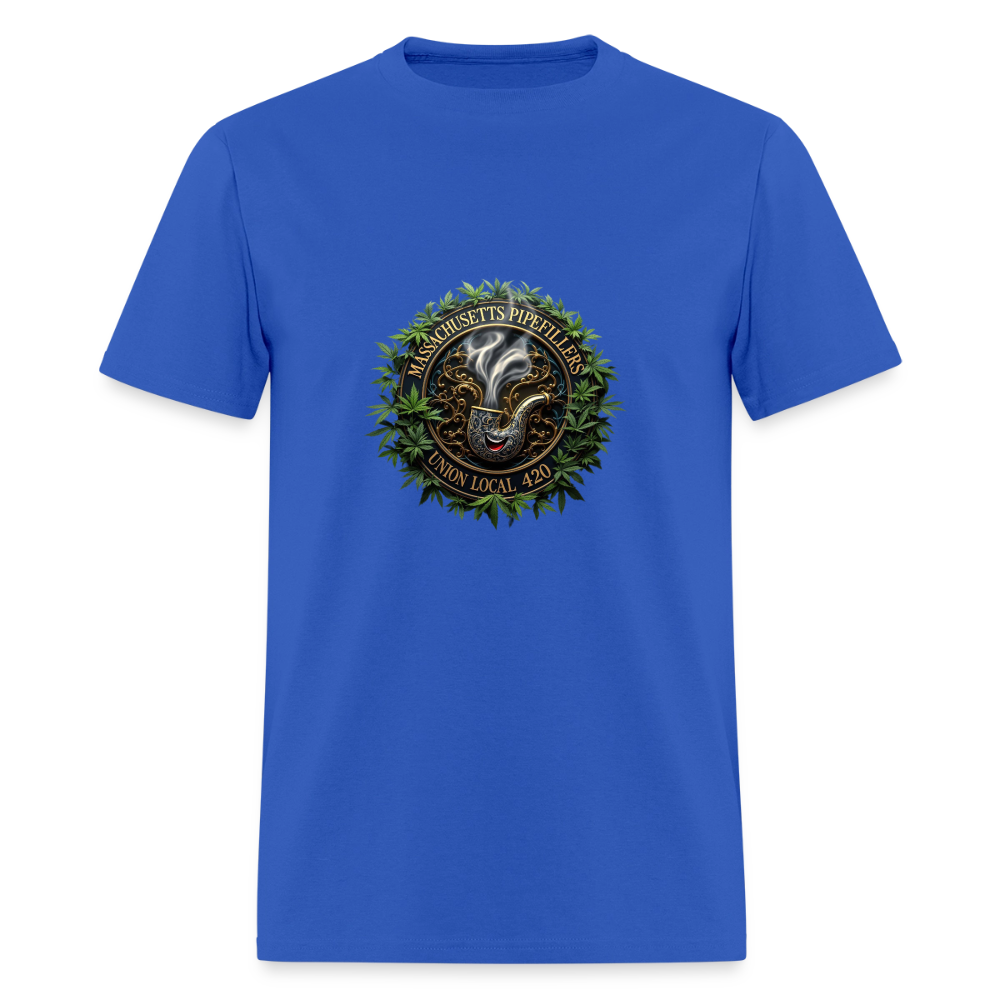 MASSACHUSETTS PIPEFILLERS UNION LOCAL 420 Men's T-Shirt - royal blue
