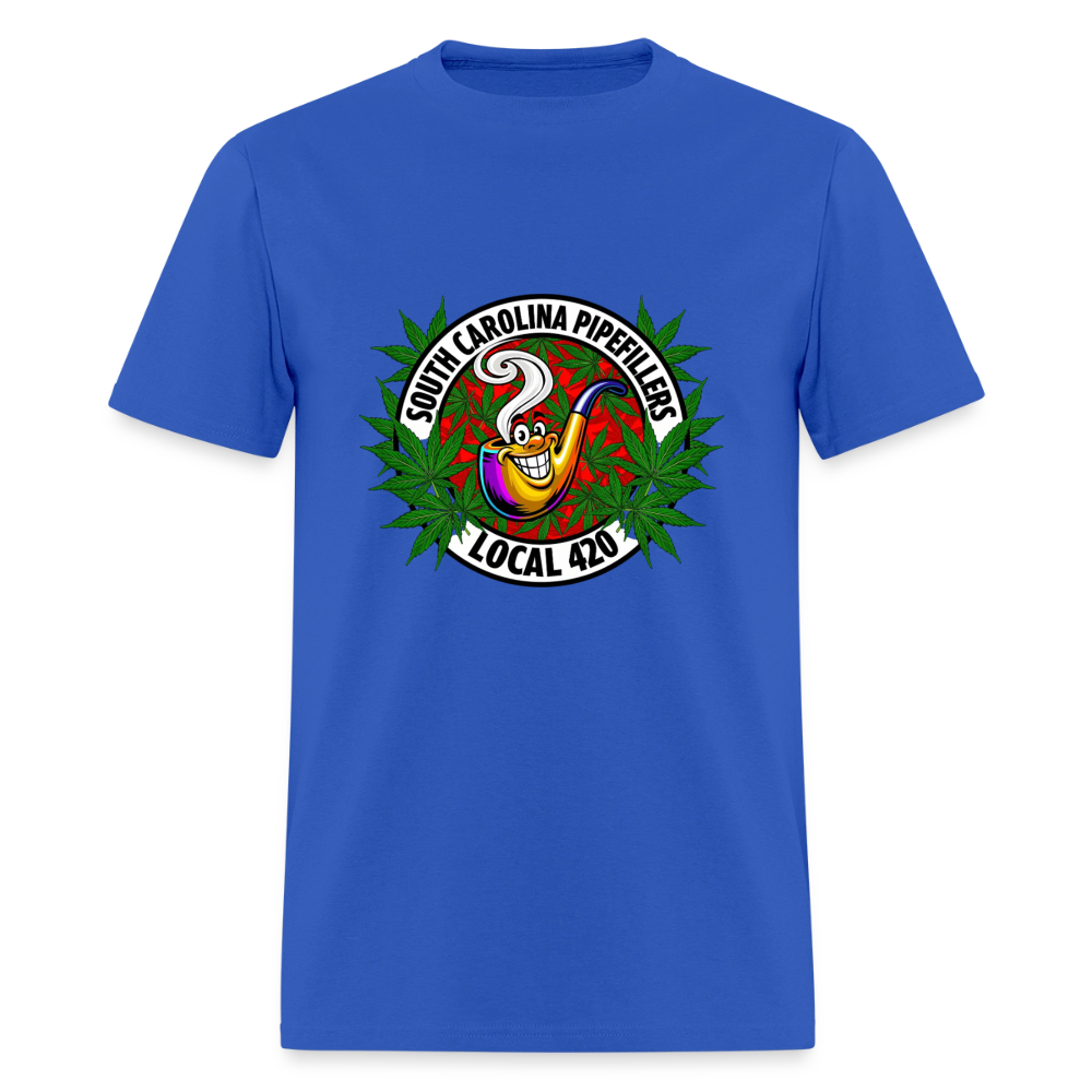SOUTH CAROLINA PIPEFILLERS LOCAL 420 F/B DESIGN Men's T-Shirt - royal blue