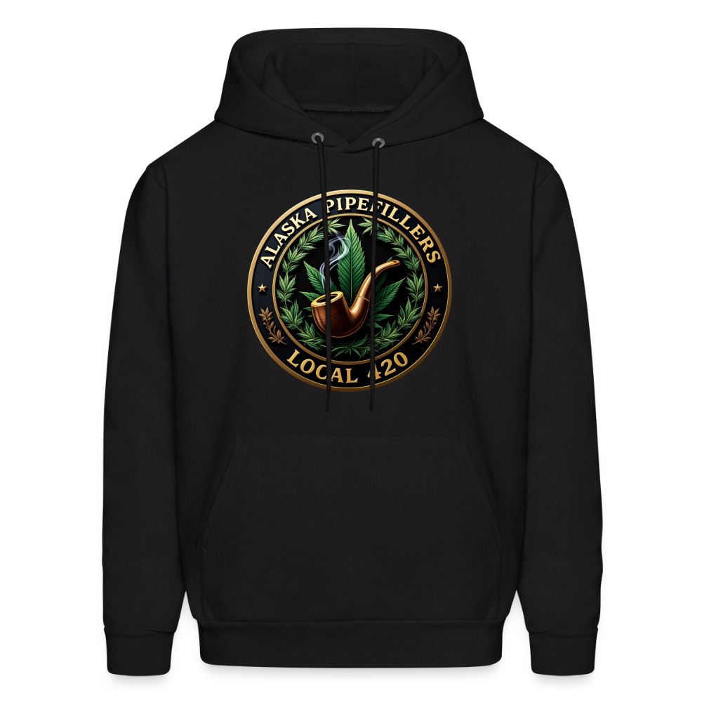 ALASKA PIPEFILLERS LOCAL 420 F/B DESIGN Men's Hoodie - black