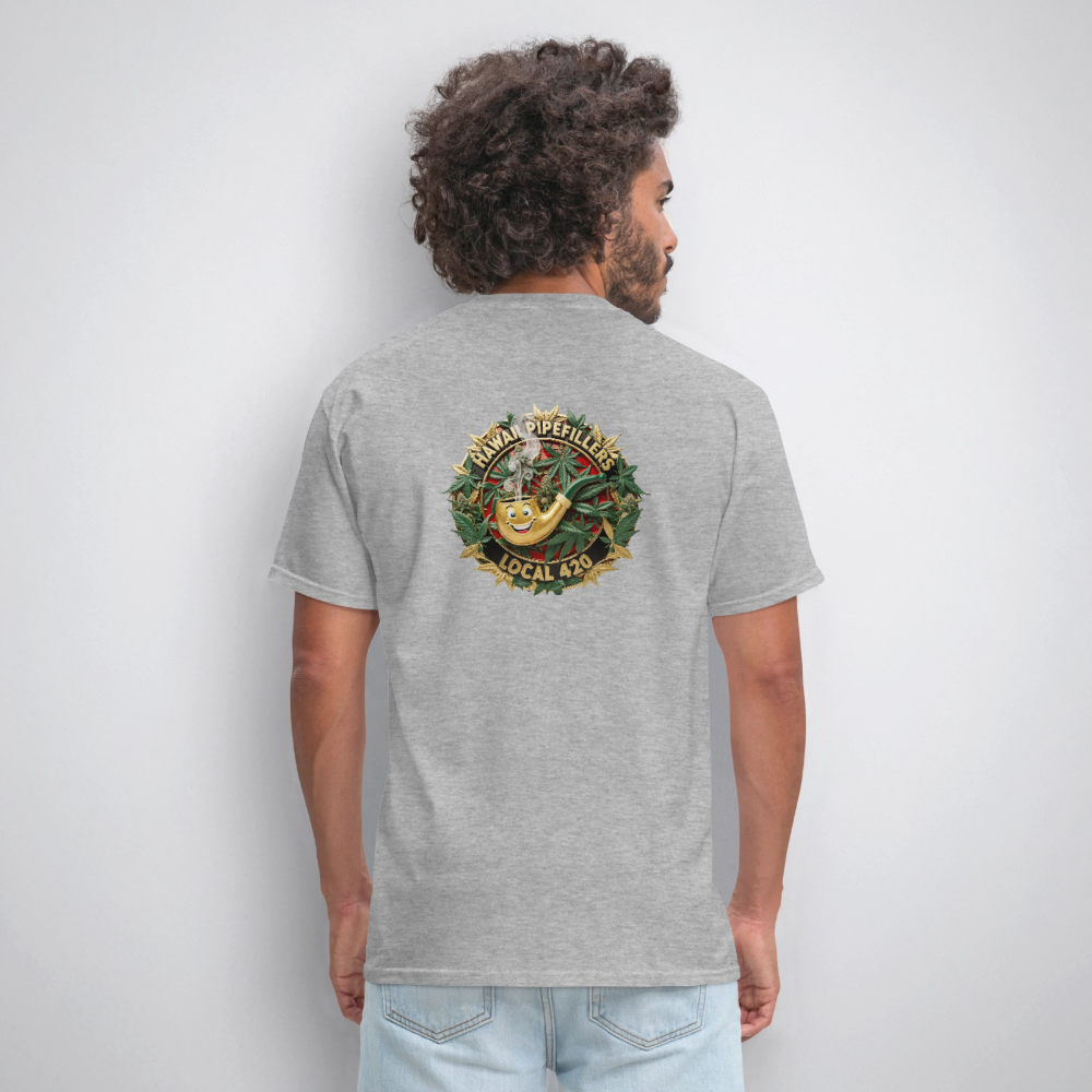 HAWAII PIPEFILLERS LOCAL 420 F/B DESIGN Men's T-Shirt - heather gray