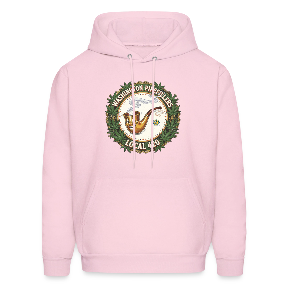 WASHINGTON PIPEFILLERS LOCAL 420 Men's Hoodie - pale pink