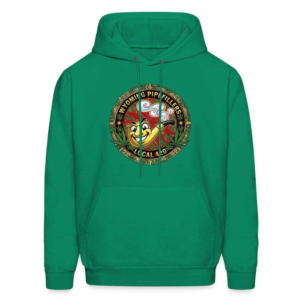 WYOMING PIPEFILLERS LOCAL 420 Men's Hoodie - kelly green