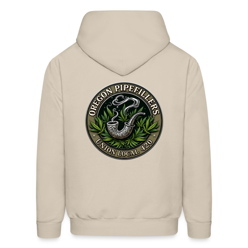 OREGON PIPEFILLERS UNION LOCAL 420 Men's Hoodie - Sand