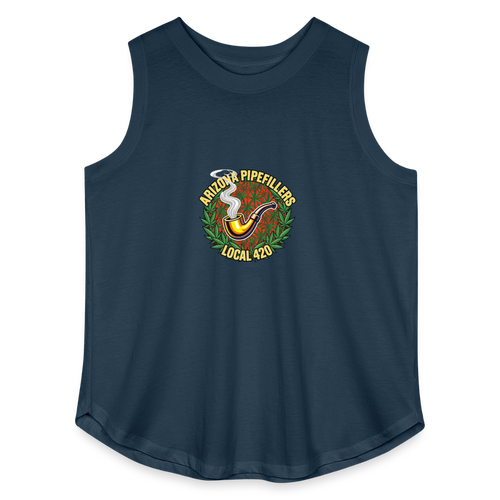 ARIZONA PIPEFILLERS LOCAL 420 F/B DESIGN Women's Curvy Relaxed Tank Top - denim