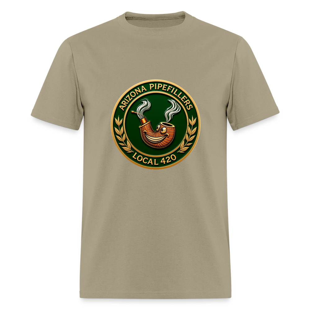 ARIZONIA PIPEFILLERS LOCAL 420 F/B DESIGN Men's T-Shirt - khaki