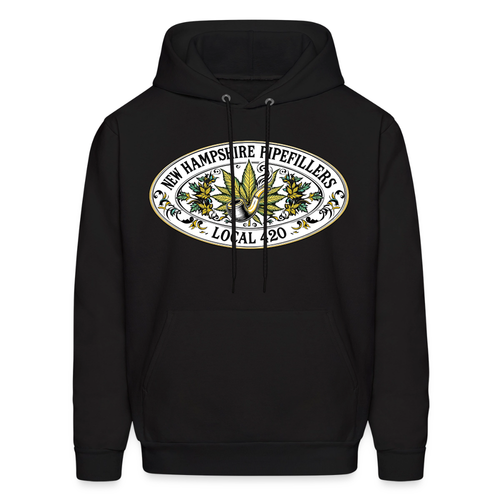 NEW HAMPSHIRE PIPEFILLERS LOCAL 420 Men's Hoodie - black