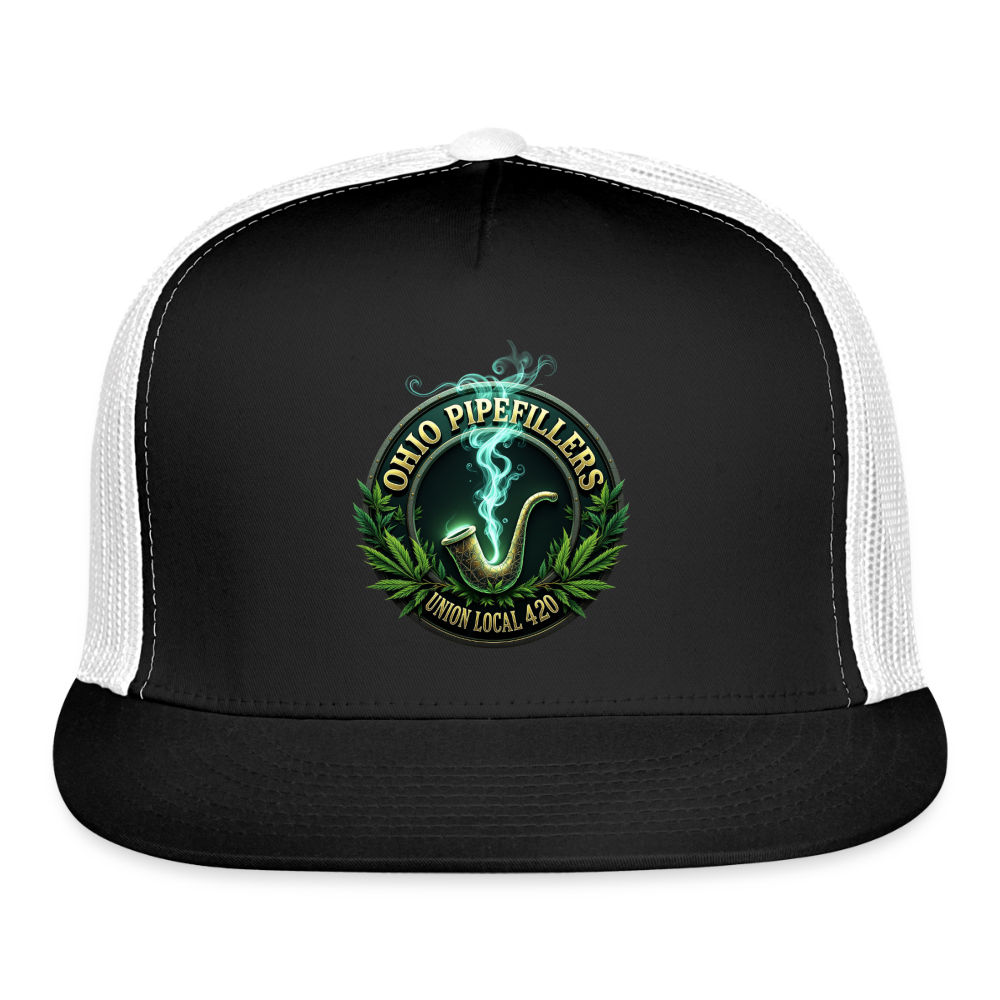 OHIO PIPEFILLERS UNION LOCAL 420 Trucker Hat - black/white