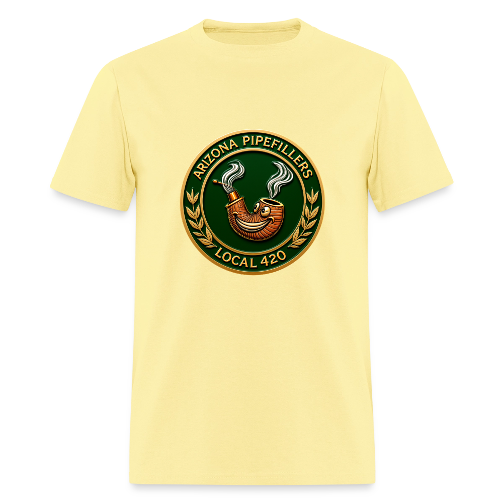 ARIZONIA PIPEFILLERS LOCAL 420 F/B DESIGN Men's T-Shirt - cornsilk