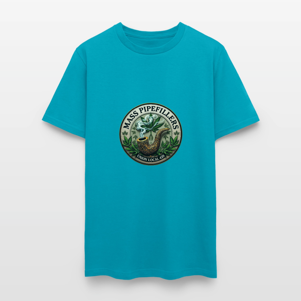 MASS PIPEFILLERS UNION LOCAL 420 Men's T-Shirt - turquoise