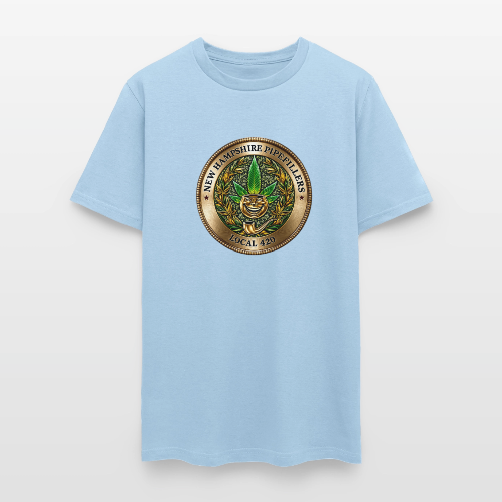 NEW HAMPSHIRE PIPEFILLERS UNION LOCAL 420 Men's T-Shirt - powder blue
