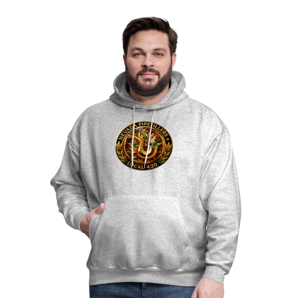 NEVADA PIPEFILLERS LOCAL 420  Men's Hoodie - heather gray