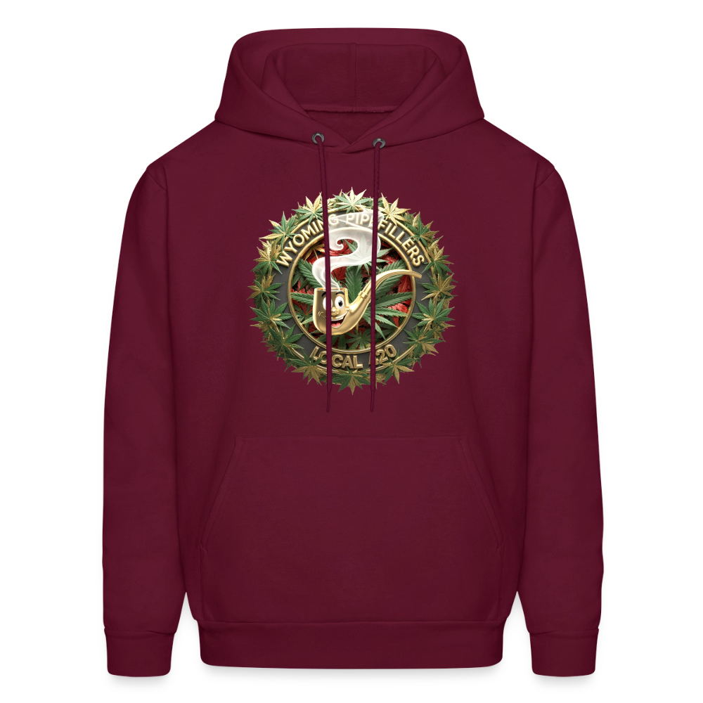 WYOMING PIPEFILLERS LOCAL 420 F/B DESIGN Men's Hoodie - burgundy