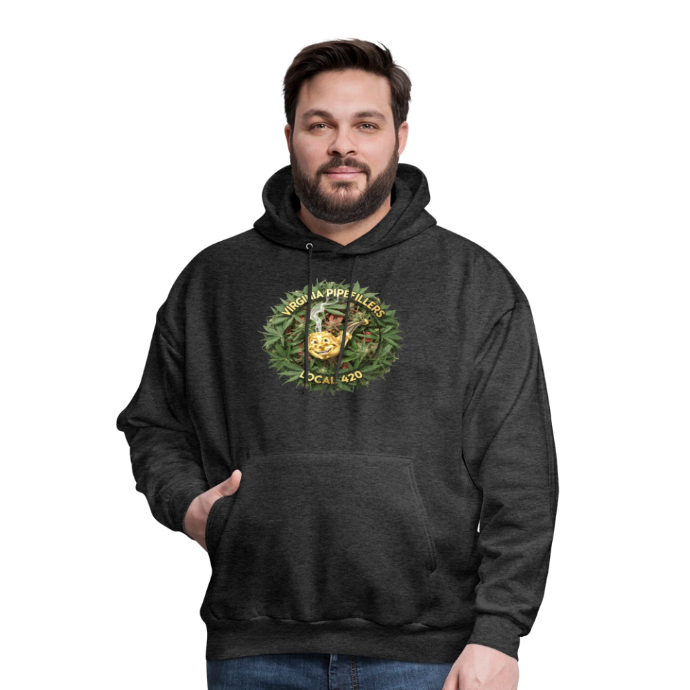 VIRGINIA PIPEFILLERS LOCAL 420 F/B DESIGN Men's  Hoodie - charcoal grey