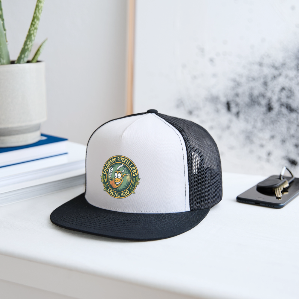 COLORADO PIPEFILLERS LOCAL 420 Trucker Hat - white/black