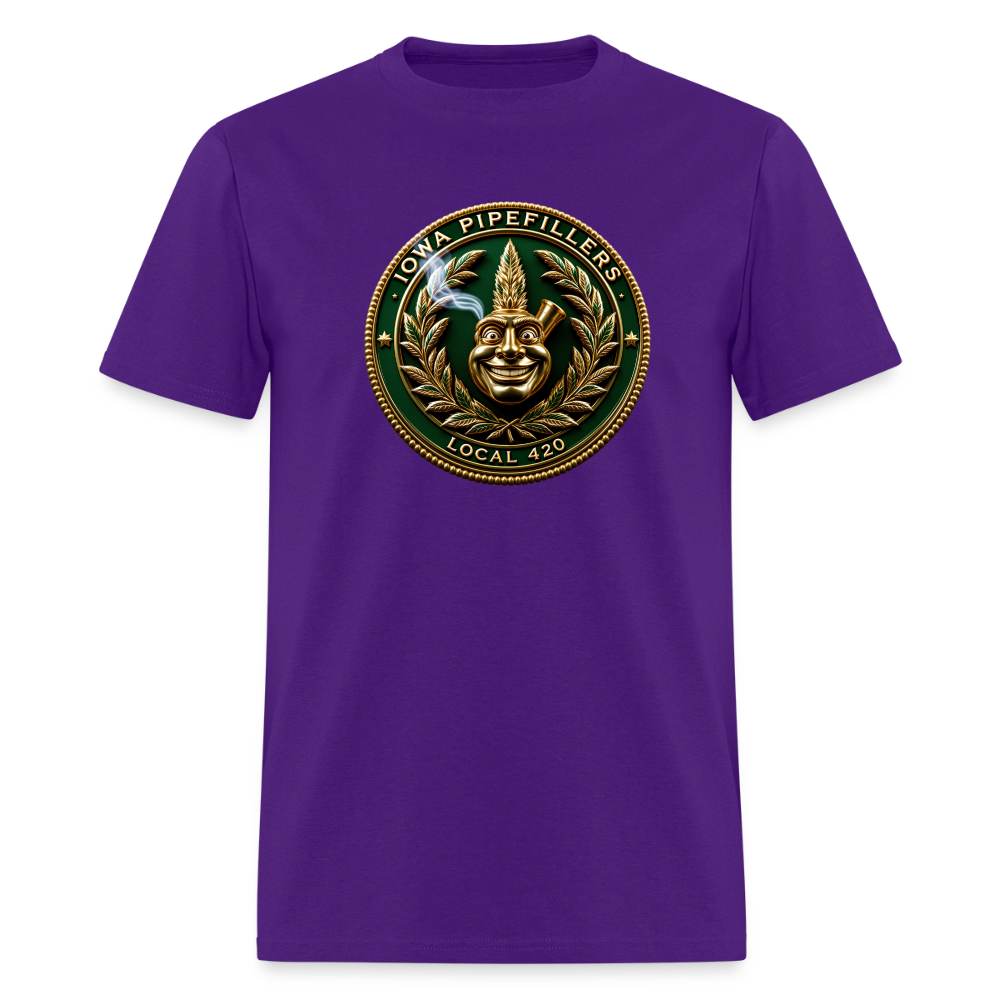 IOWA PIPEFILLERS LOCAL 420 Trucker Hat Men's T-Shirt - purple