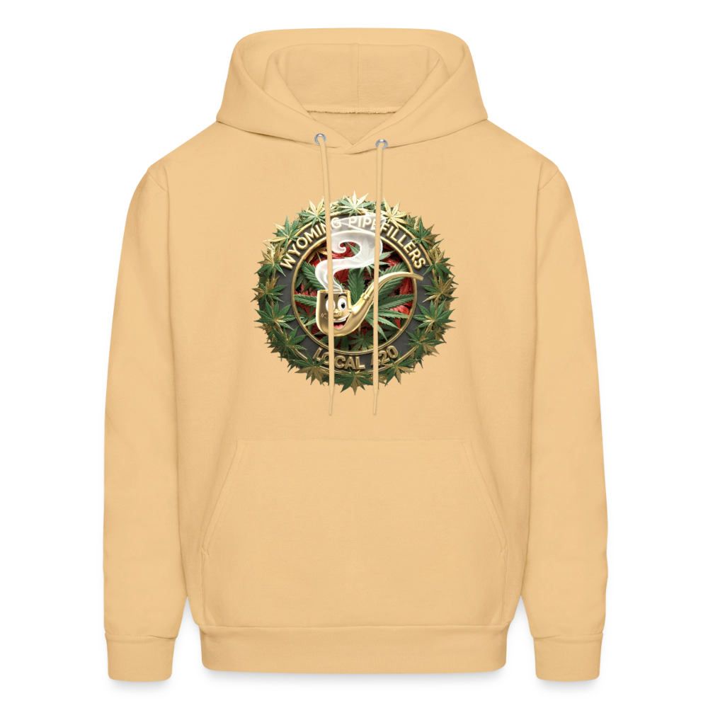 WYOMING PIPEFILLERS LOCAL 420 Men's Hoodie - light gold 