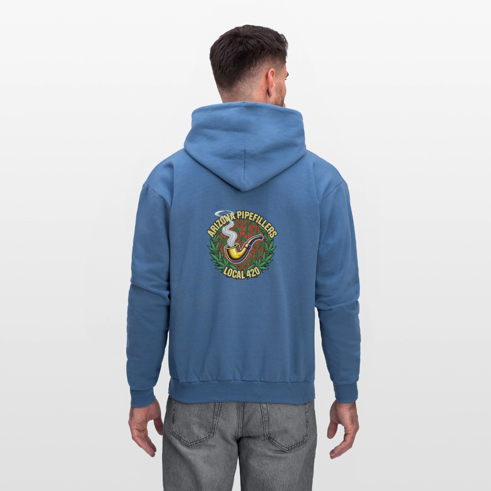 ARIZONA PIPEFILLERS LOCAL 420 F/B DESIGN Men's Hoodie - denim blue