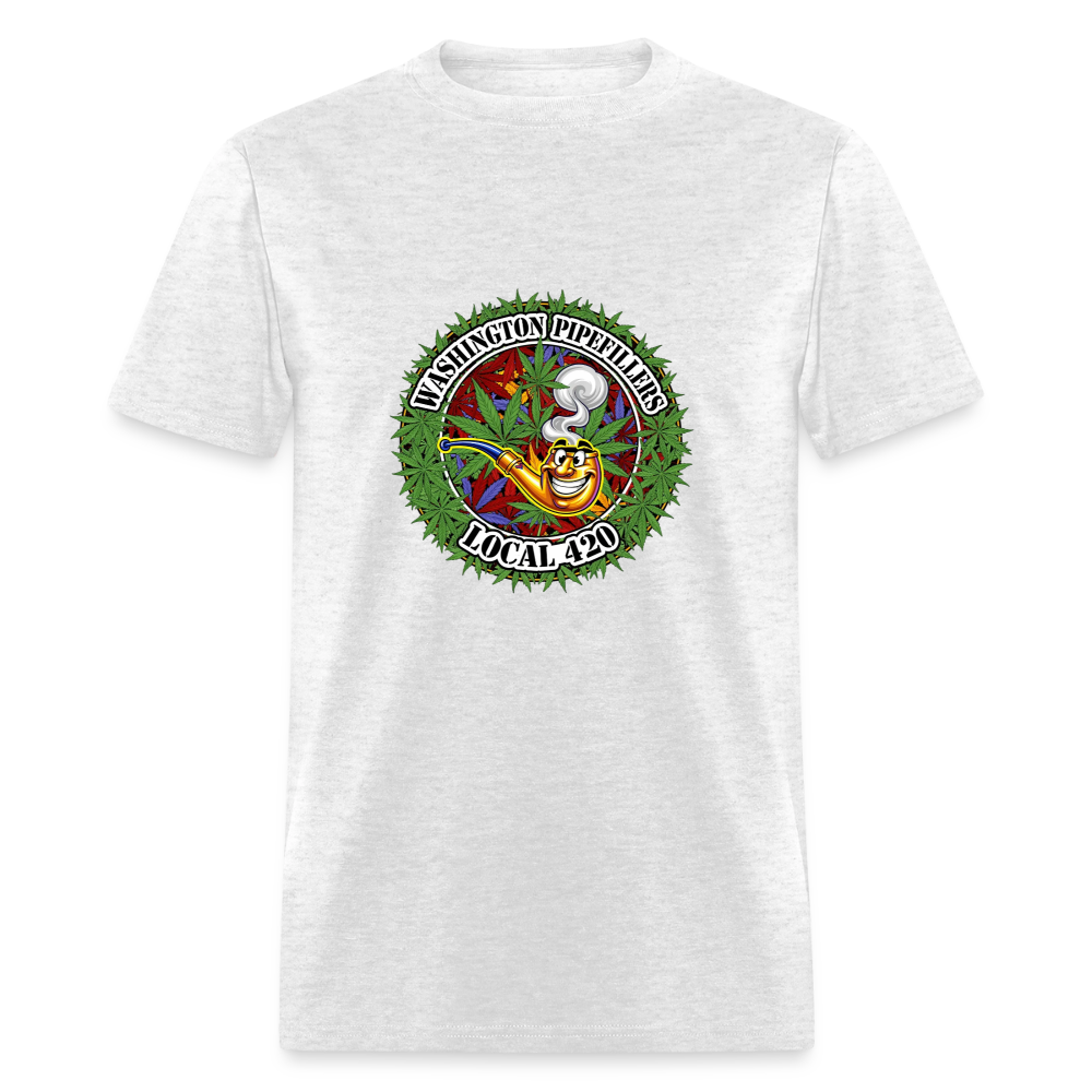 WASHINGTON PIPEFILLERS LOCAL 420 Men's T-Shirt - light heather gray