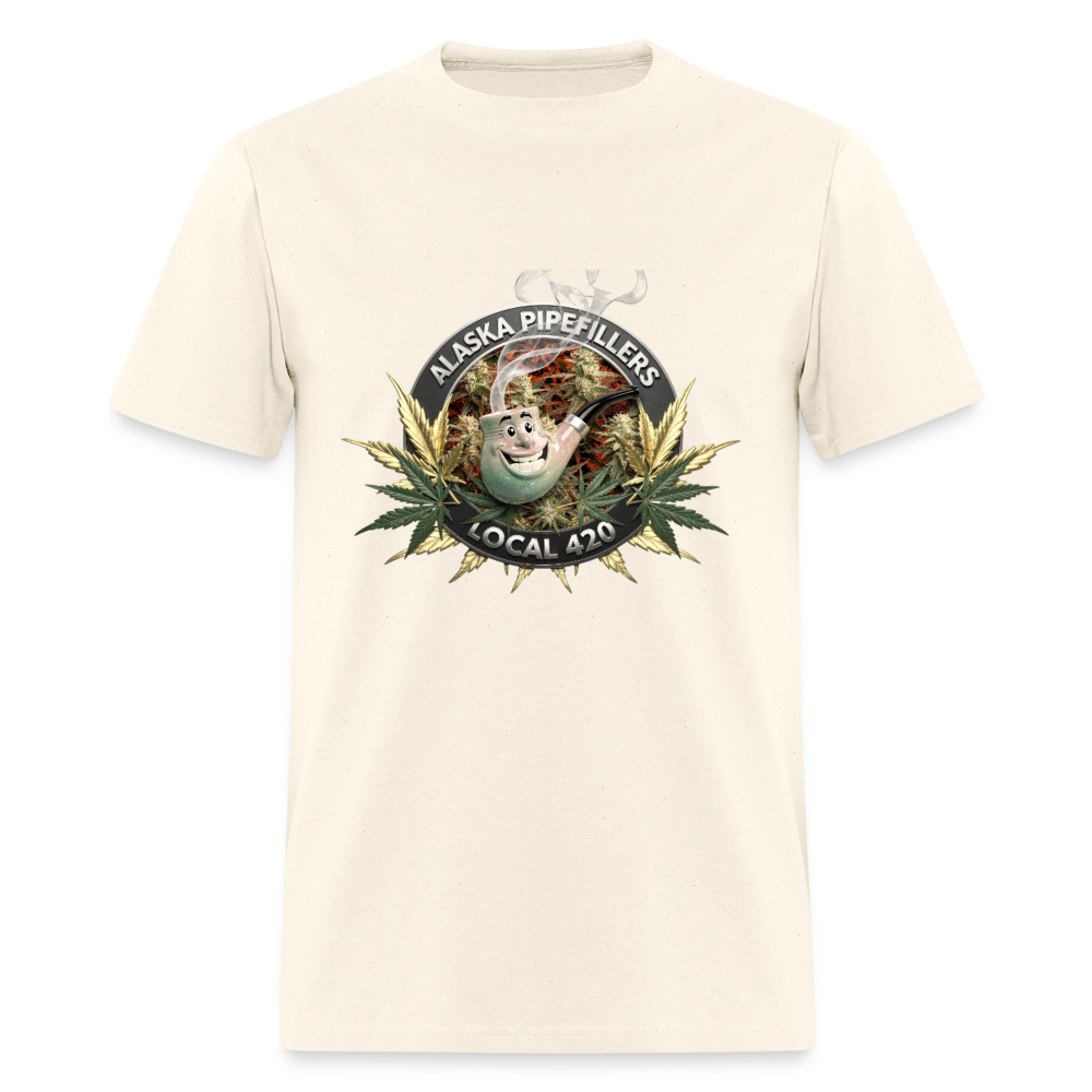ALASKA PIPEFILLERS LOCAL 420 F/B DESIGN Men's T-Shirt - sweet cream heather