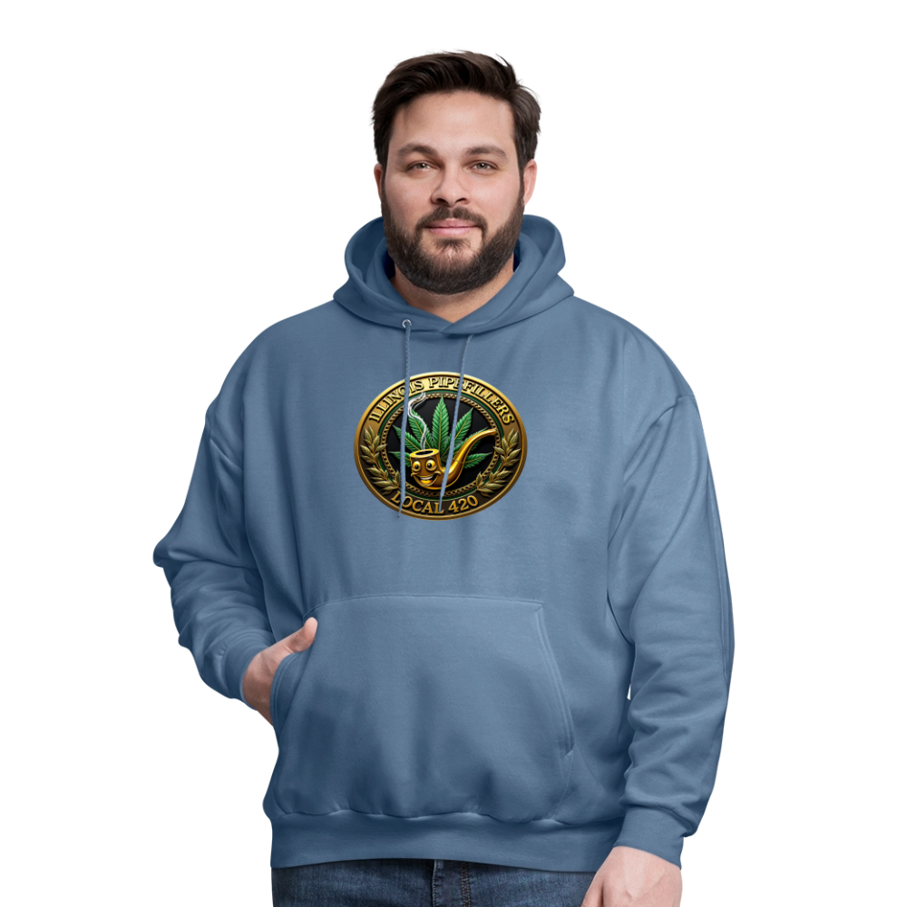 ILLINOIS PIPEFILLERS LOCAL 420 Men's Hoodie - denim blue