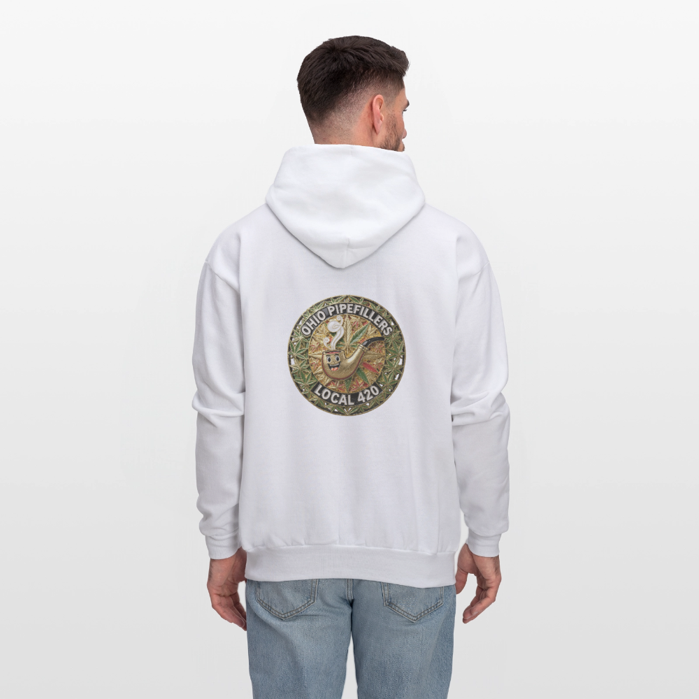 OHIO PIPEFILLERS LOCAL 420  F/B DESIGNS Men's Hoodie - white