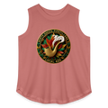 NORTH DAKOTA PIPEFILLERS LOCAL 420 F/B DESIGNS Women's Curvy Relaxed Tank Top - mauve