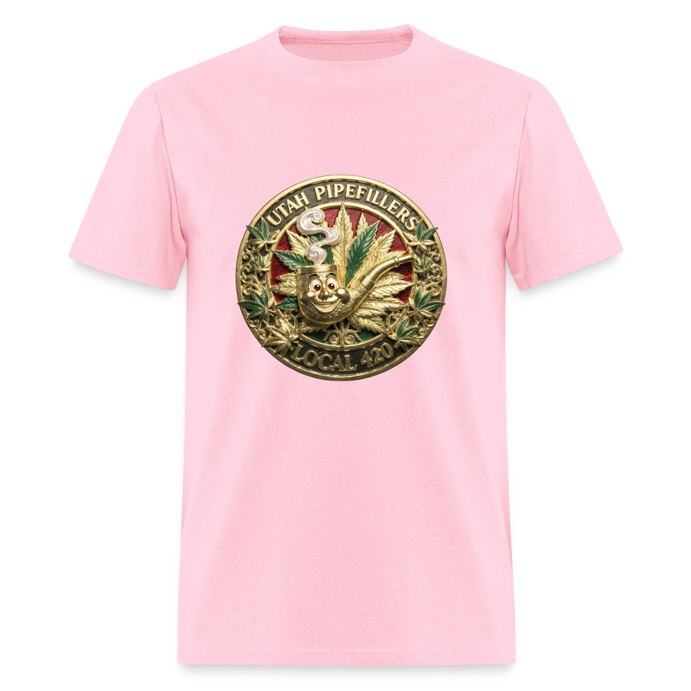 UTAH PIPEFILLERS LOCAL 420 Men's T-Shirt - pink