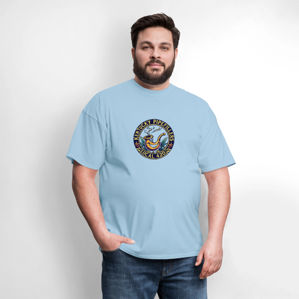KENTUCKY  PIPEFILLERS LOCAL 420 Men's T-Shirt - powder blue