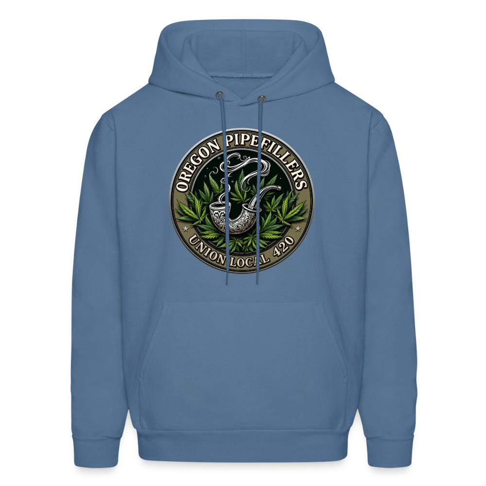 OREGON PIPEFILLERS LOCAL 420 Men's Hoodie - denim blue