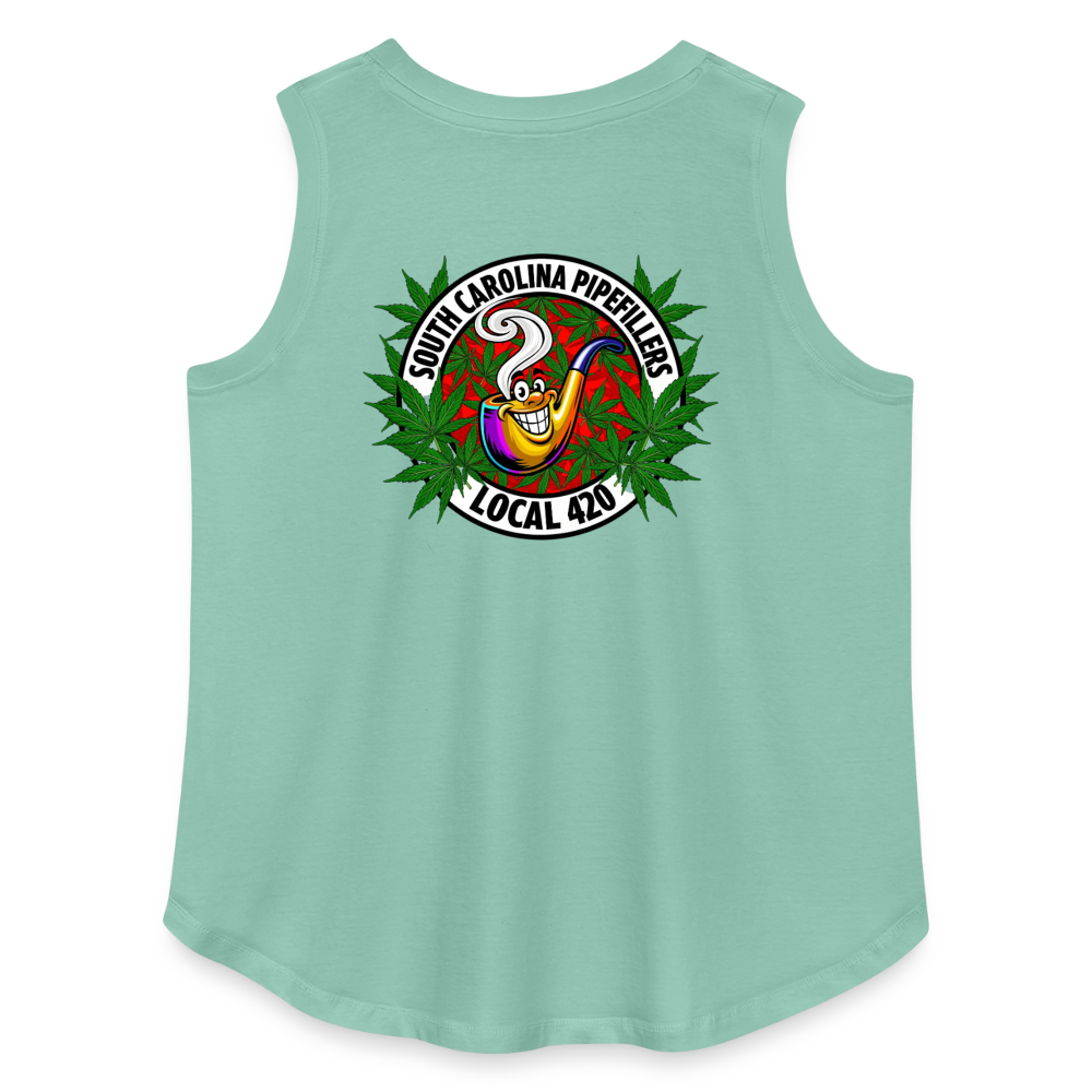 SOUTH CAROLINA PIPEFILLERS LOCAL 420 F/B DESIGN Women's Curvy Relaxed Tank Top - saltwater