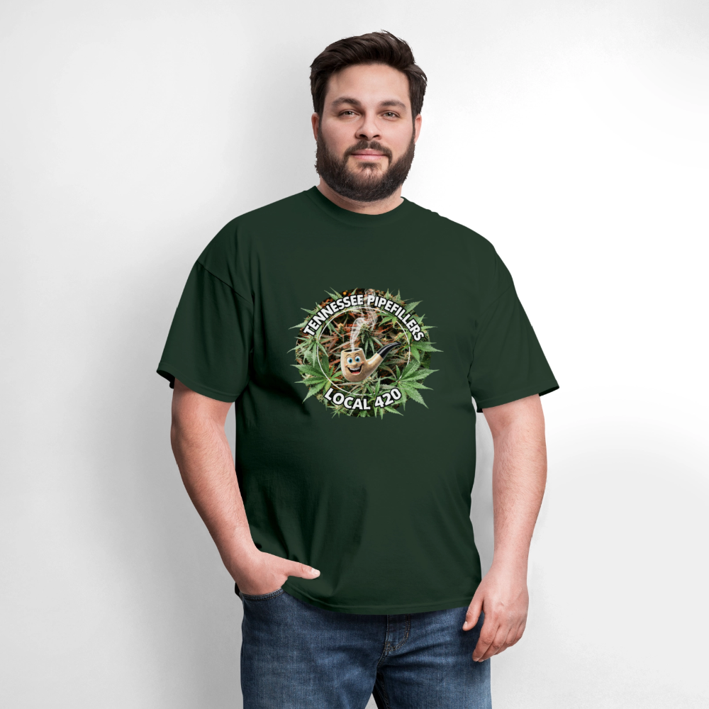 TENNESSEE PIPEFILLERS LOCAL 420 Men's T-Shirt - forest green