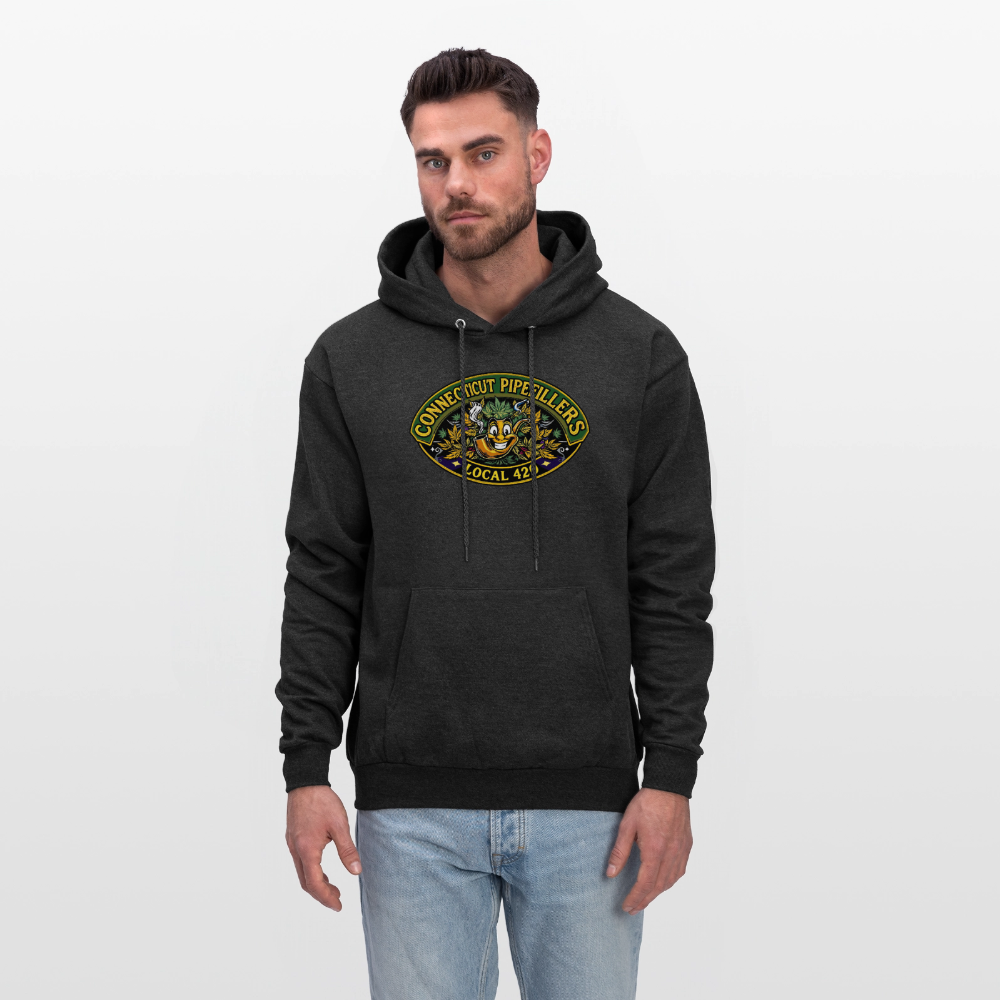 CONNECTICUT PIPEFILLERD LOCAL 420 F/B DESIGN Men's Hoodie - charcoal grey