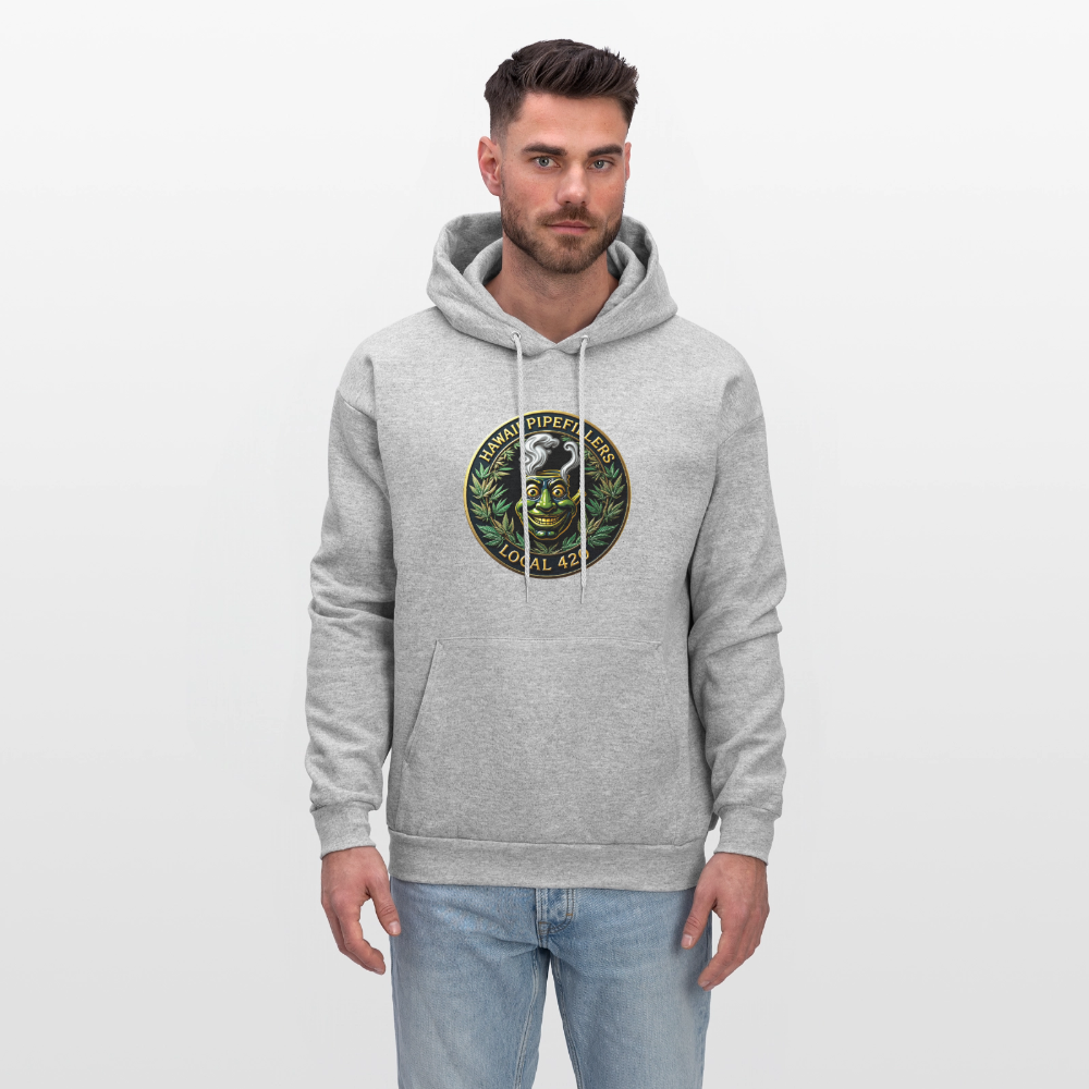 HAWAII PIPEFILLERS LOCAL 420 F/B DESIGN Men's Hoodie - heather gray
