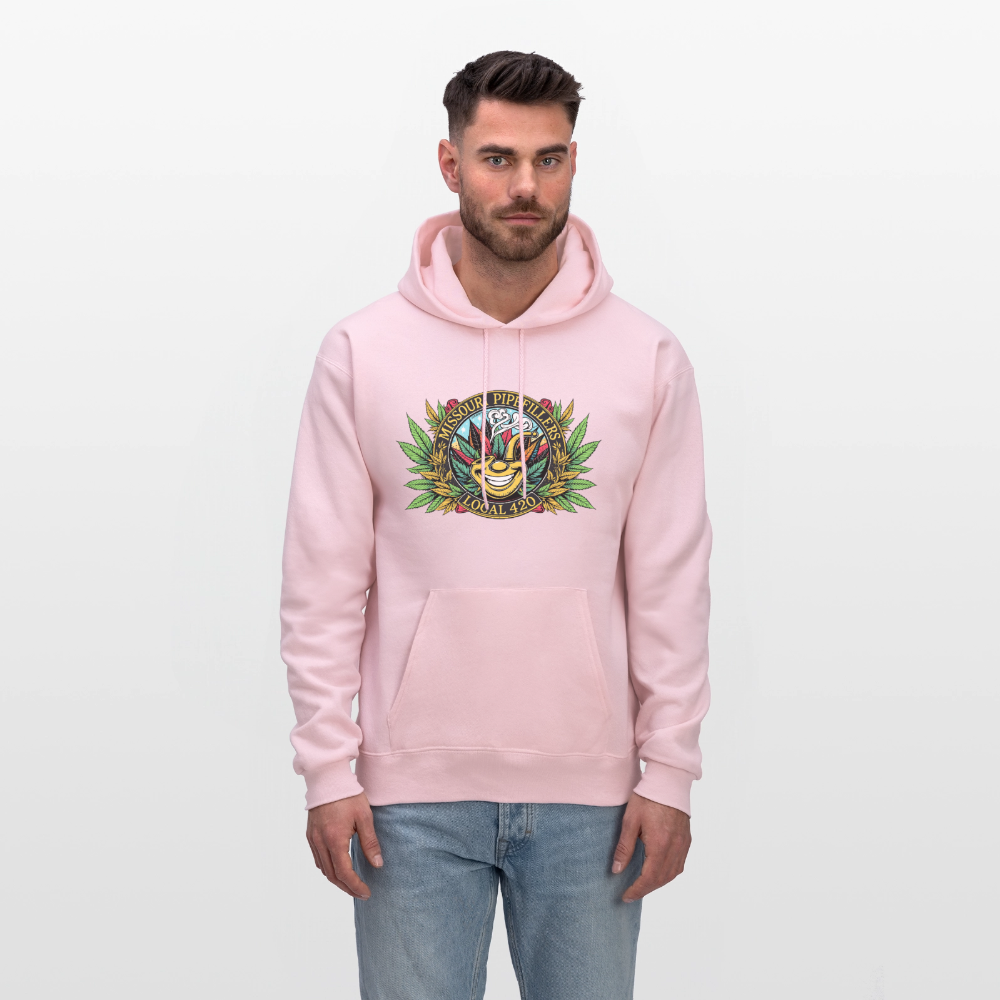 MISSOURI PIPEFILLERS LOCAL 420 Dog Bandana Men's Hoodie - pale pink