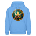 VERMONT PIPEFILLERS LOCAL 420 2 EMBLEM Men's Hoodie - carolina blue