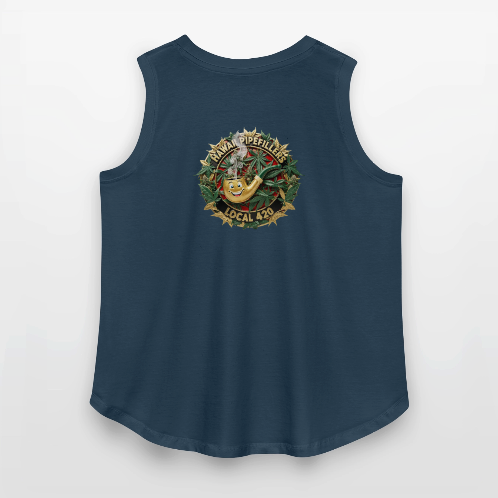 HAWAII PIPEFILLERS LOCAL 420 F/B DESIGN Women's Curvy Relaxed Tank Top - denim