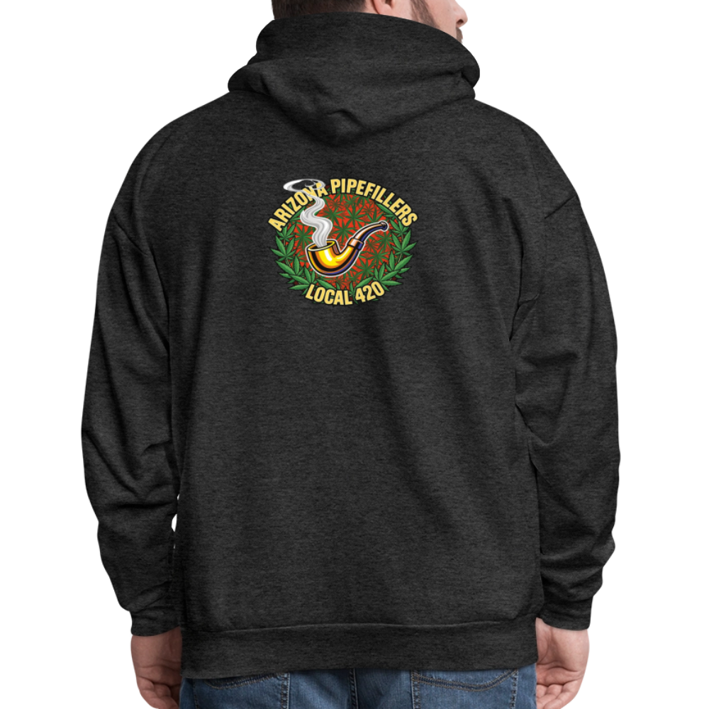 ARIZONA PIPEFILLERS LOCAL 420 F/B DESIGN Men's Hoodie - charcoal grey