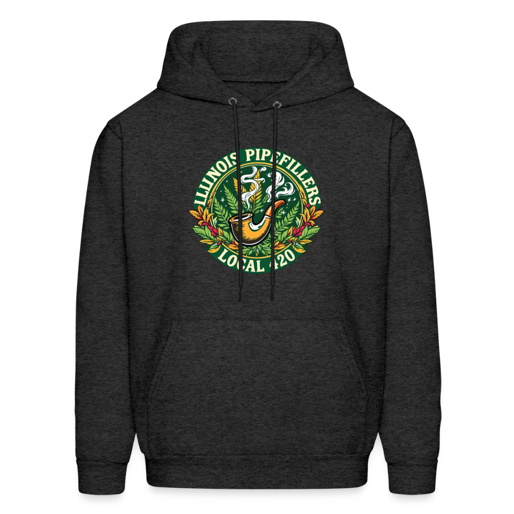 ILLINOIS PIPEFILLERS LOCAL 420 F/B DESIGN Men's Hoodie - charcoal grey